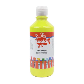 Scola First Acrylic Starter Paints 500ml - Various Colours - Image 10