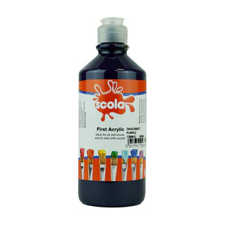 Scola First Acrylic Starter Paints 500ml - Various Colours - Image 12