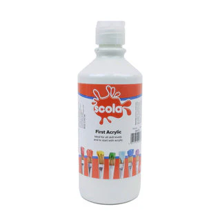 Scola First Acrylic Starter Paints 500ml - Various Colours - Image 13