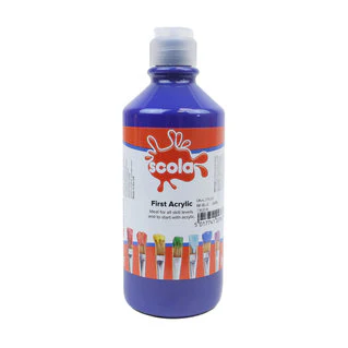 Scola First Acrylic Starter Paints 500ml - Various Colours - Image 3