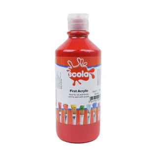 Scola First Acrylic Starter Paints 500ml - Various Colours - Image 5
