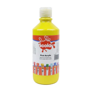 Scola First Acrylic Starter Paints 500ml - Various Colours - Image 6