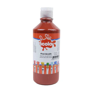 Scola First Acrylic Starter Paints 500ml - Various Colours - Image 7