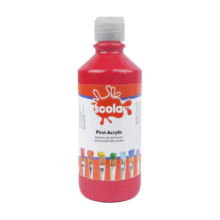 Scola First Acrylic Starter Paints 500ml - Various Colours - Image 8