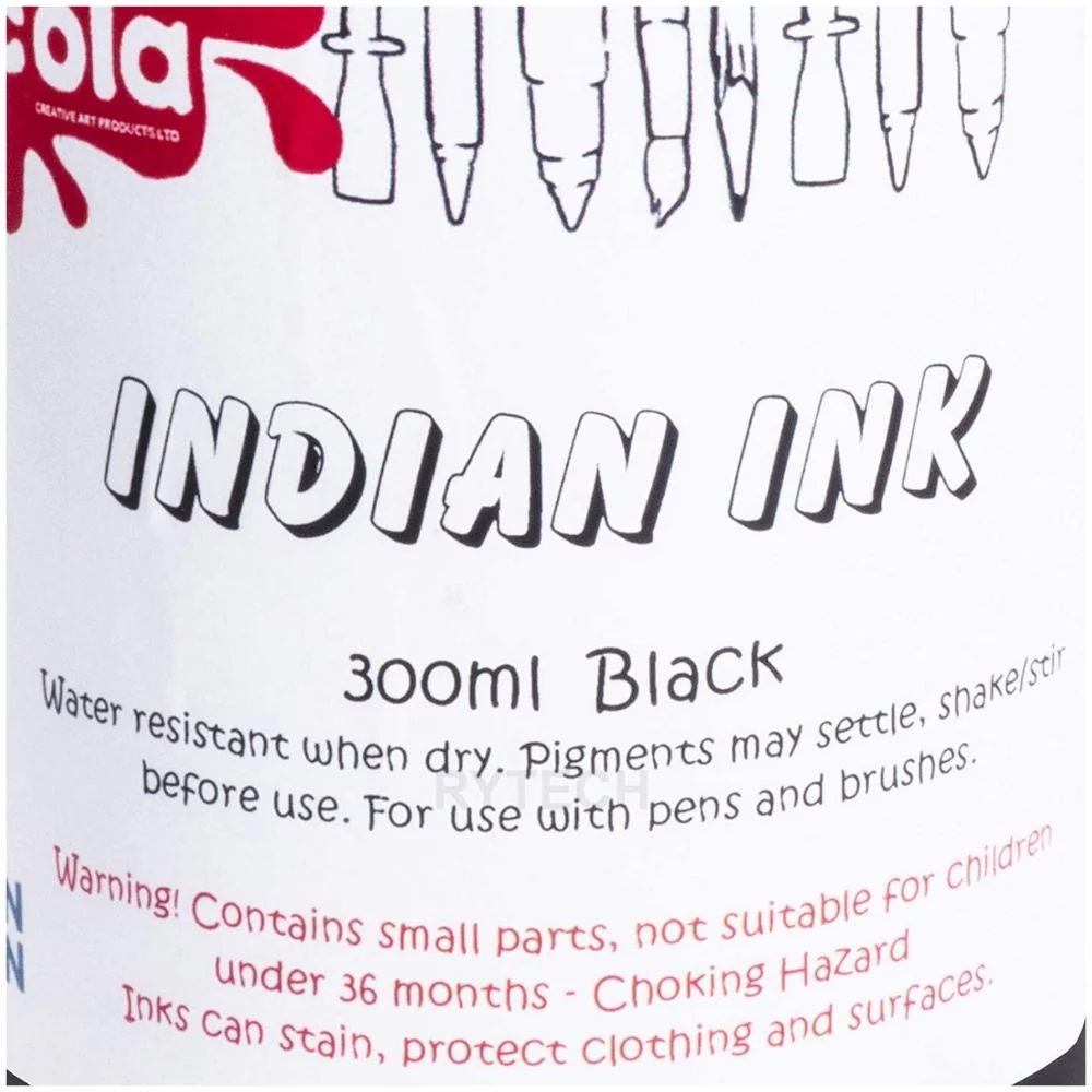 Scola Indian Ink 300ml - Black - Image 3