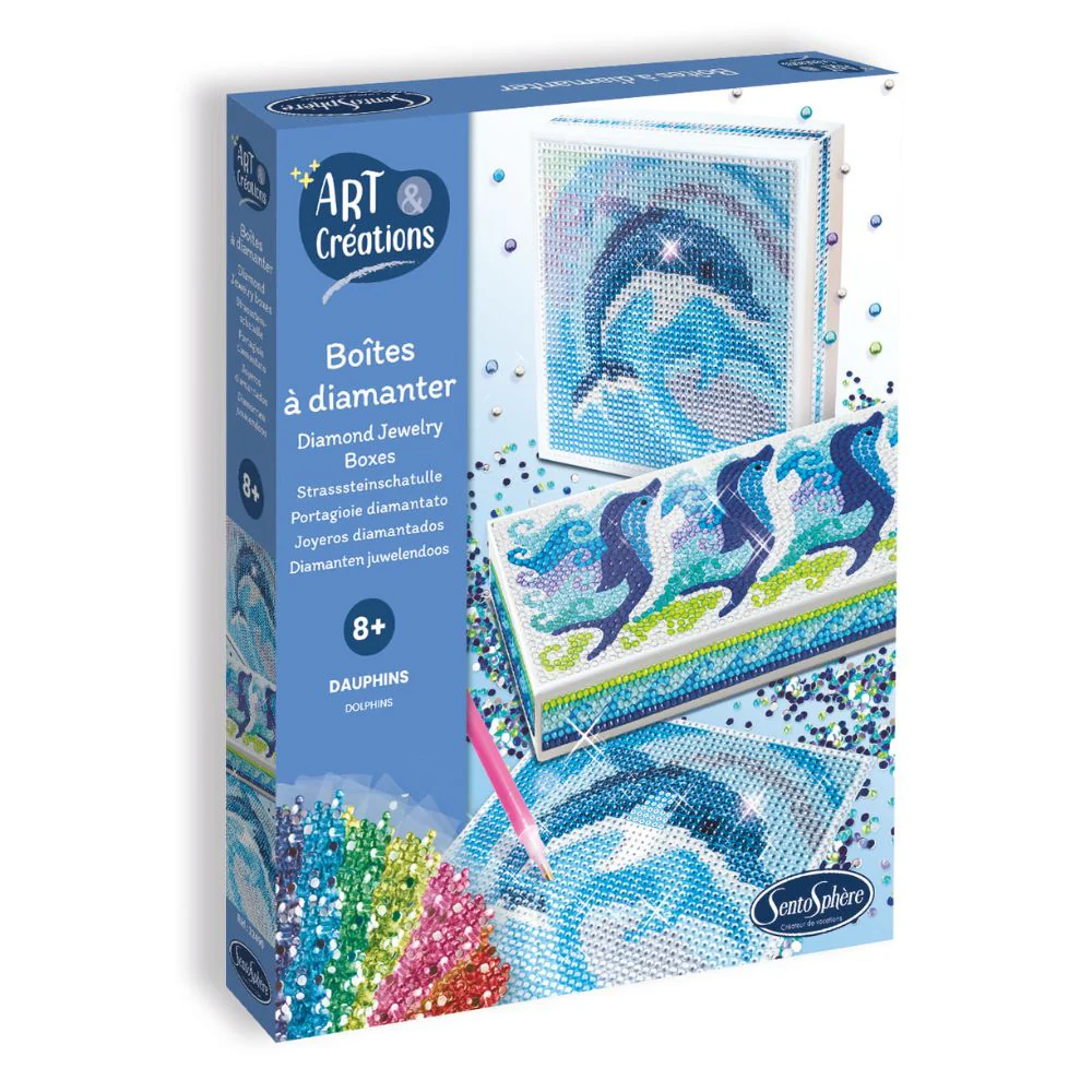 Sentosphere Art & Creations Diamond Boxes - Dolphins - Image 2