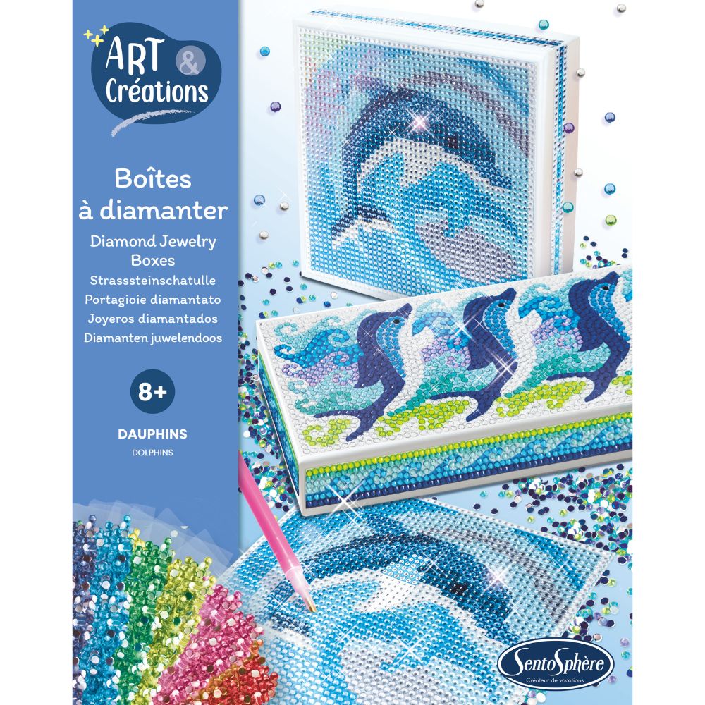 Sentosphere Art & Creations Diamond Boxes - Dolphins - Image 3