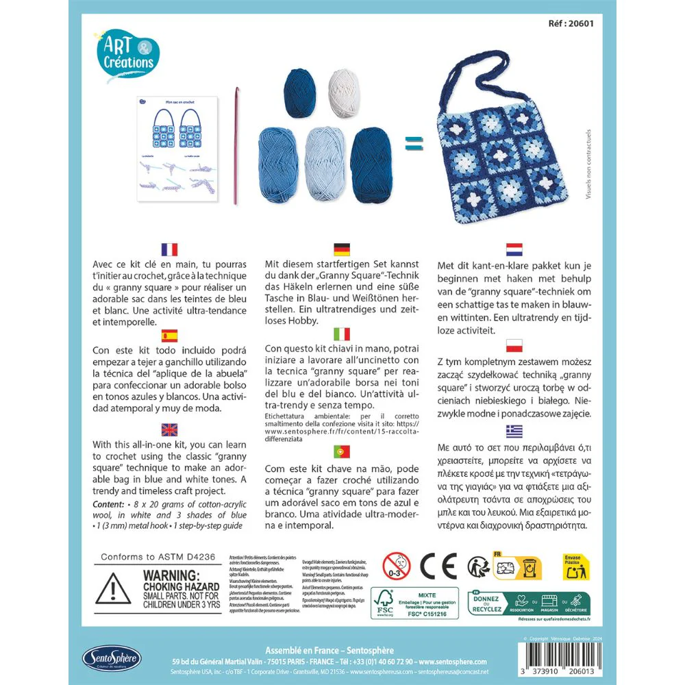 Sentosphere Art & Creations My Crochet Bag Craft Kit - Image 4