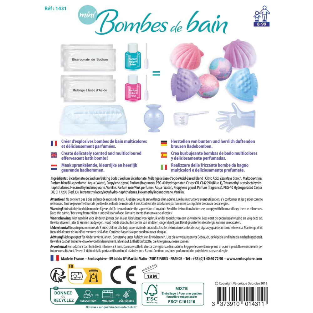 Sentosphere Mini Make Your Own Bath Bomb Kit - Image 5