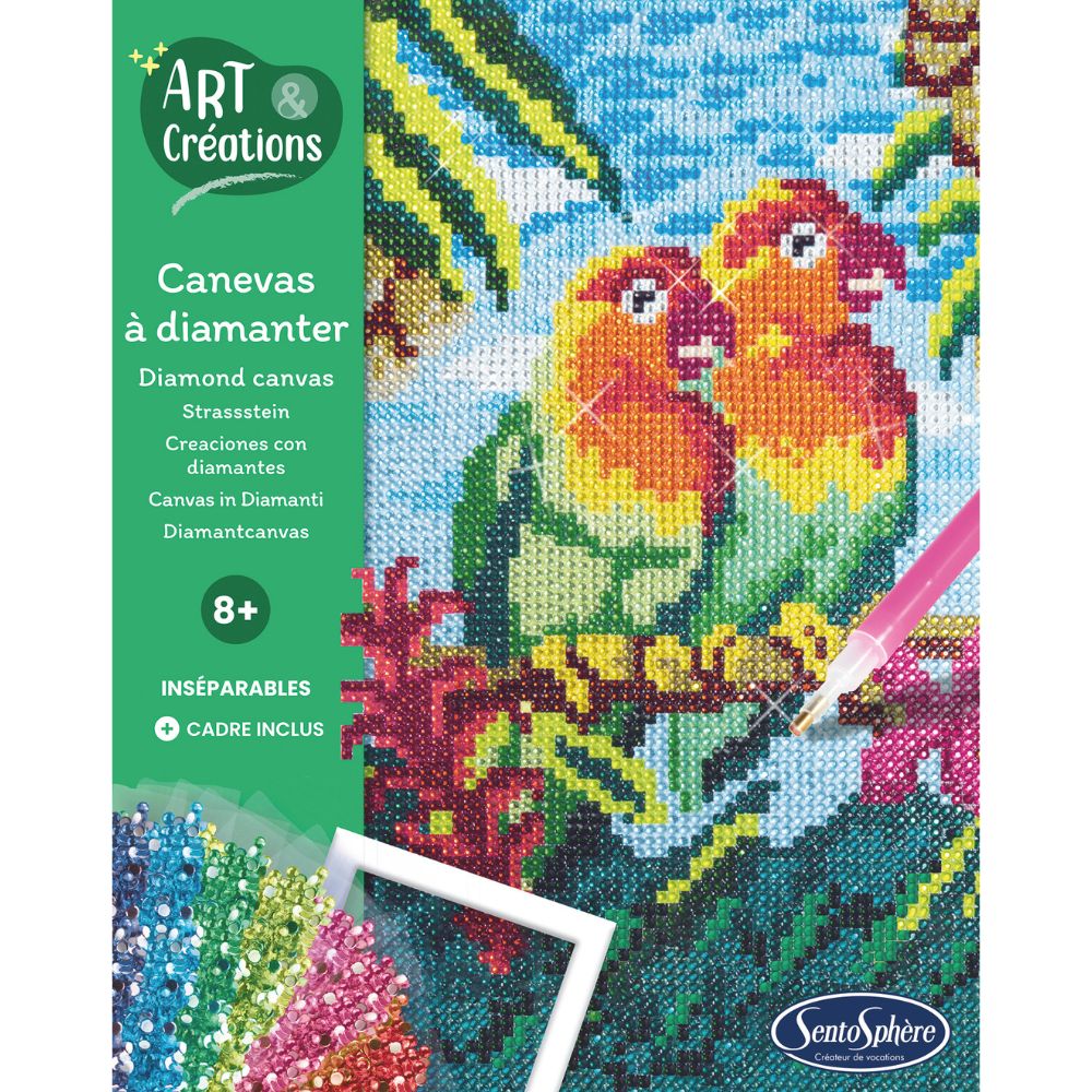 Sentosphere Lovebirds Diamond Picture Mosaic - Image 3