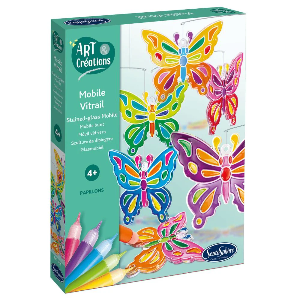 Sentosphere Stained Glass Butterfly Mobile - Image 2