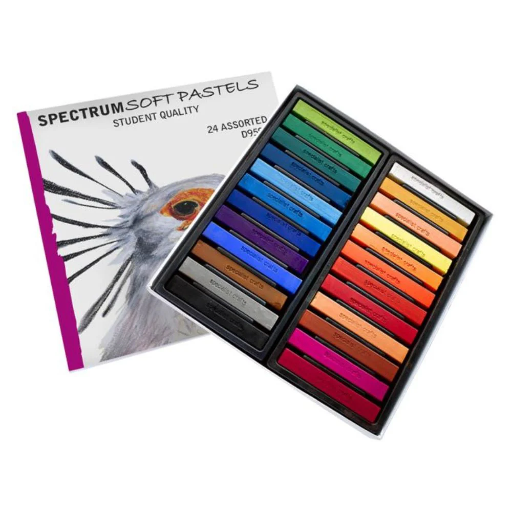 24 Assorted Coloured Soft Pastels - Image 5