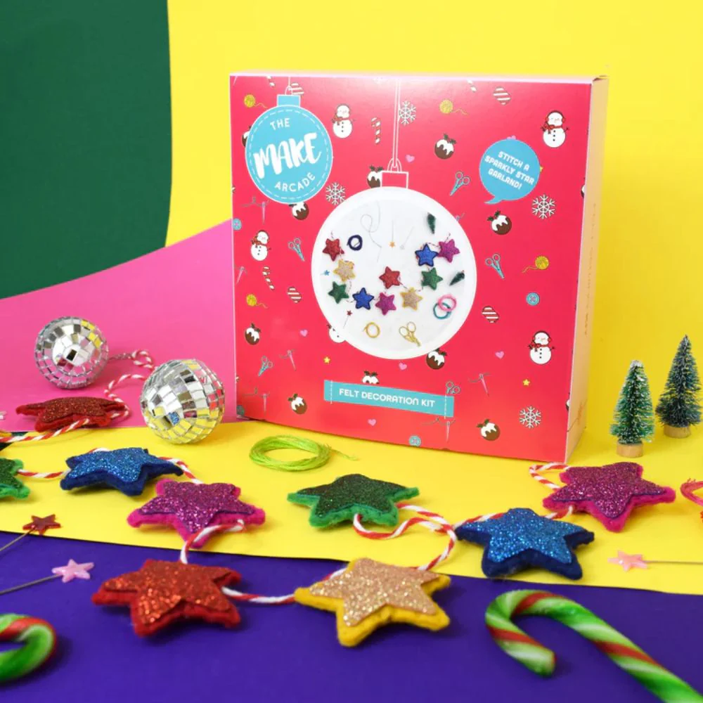 The Make Arcade Sparkly Star Christmas Garland Sewing Kit - Image 2