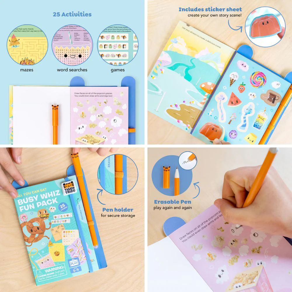 Tiger Tribe Busy Whiz Fun Activity Packs - Portable Play for 4-8 years - Image 13
