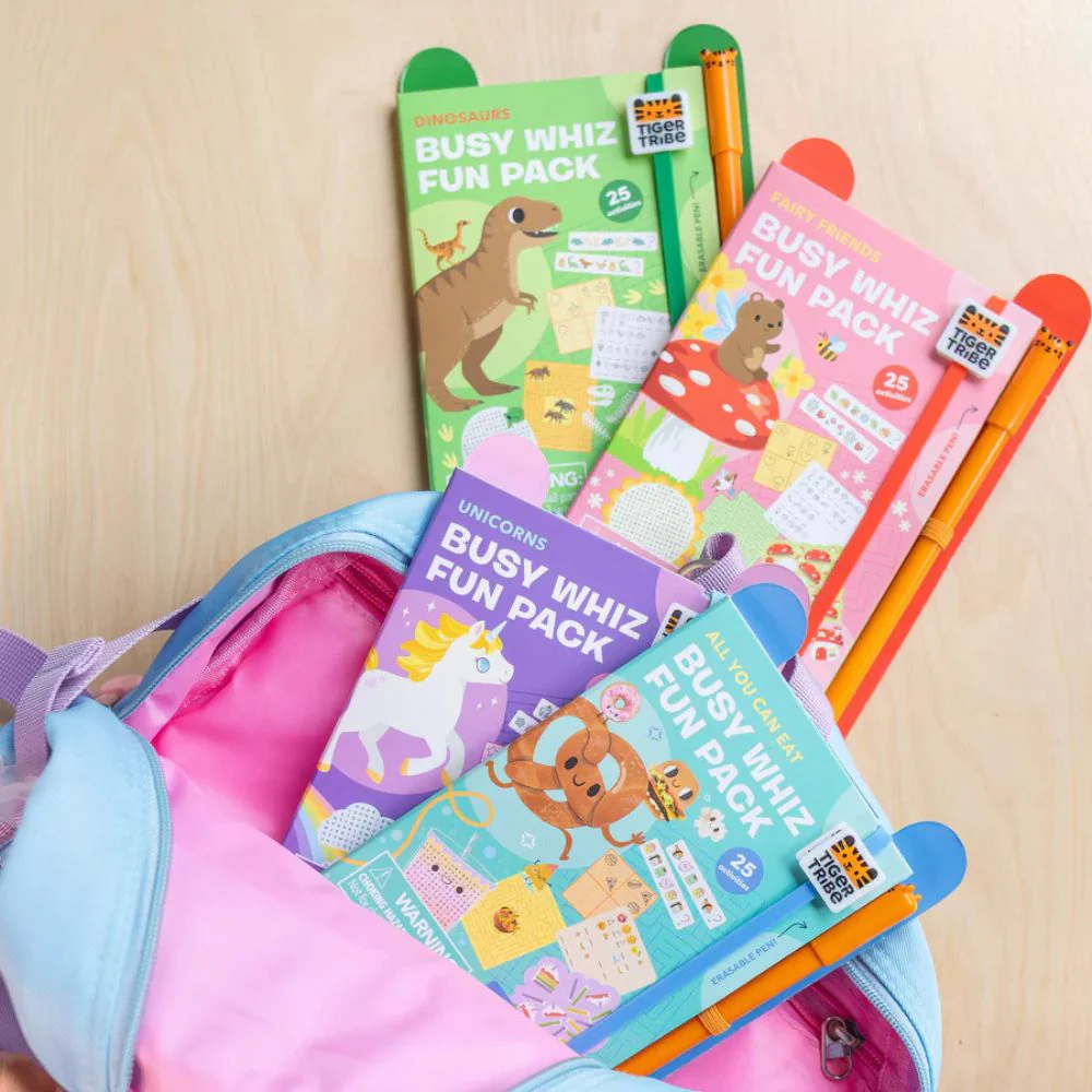 Tiger Tribe Busy Whiz Fun Activity Packs - Portable Play for 4-8 years - Image 2