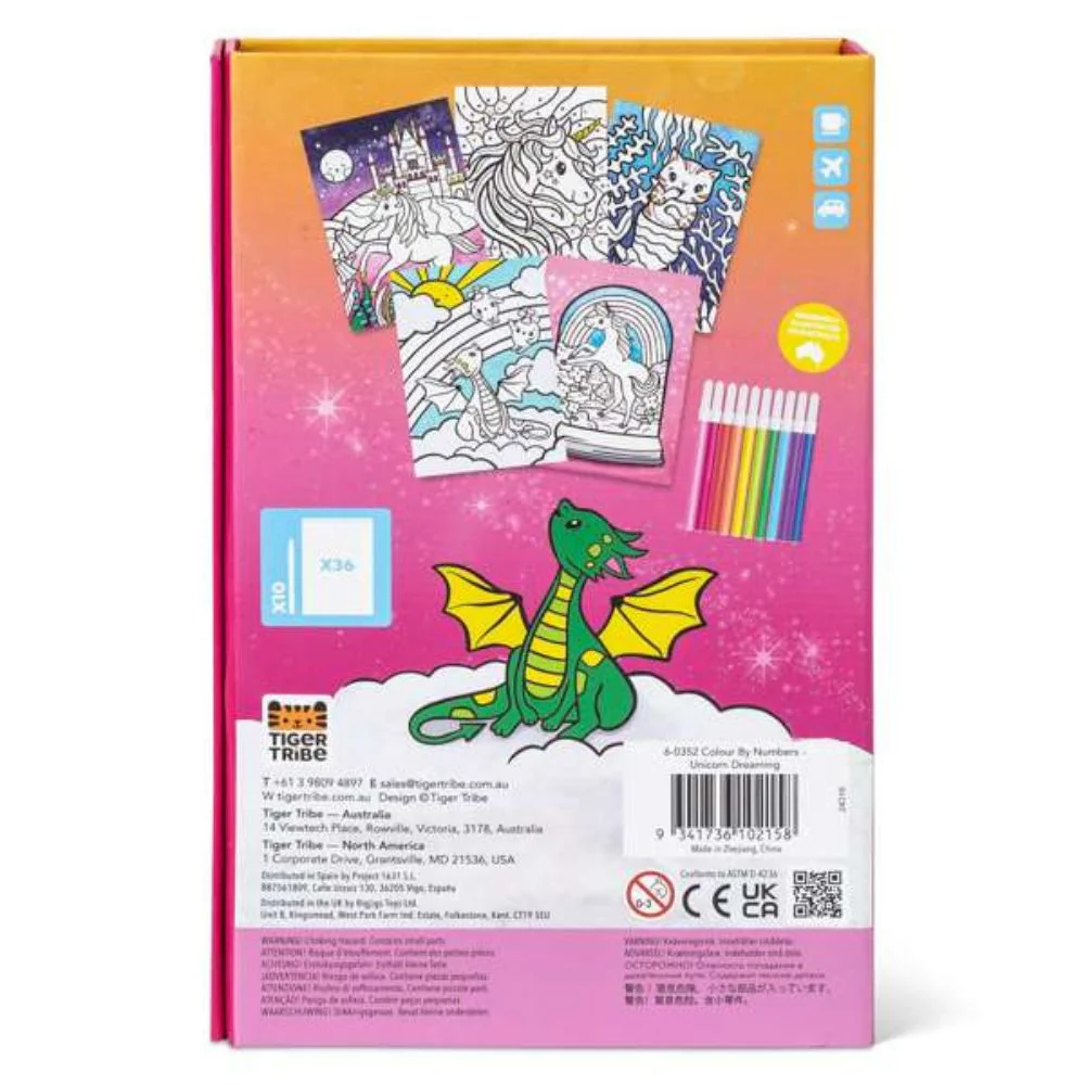 Tiger Tribe Colour by Numbers - Unicorn Dreaming - Image 7