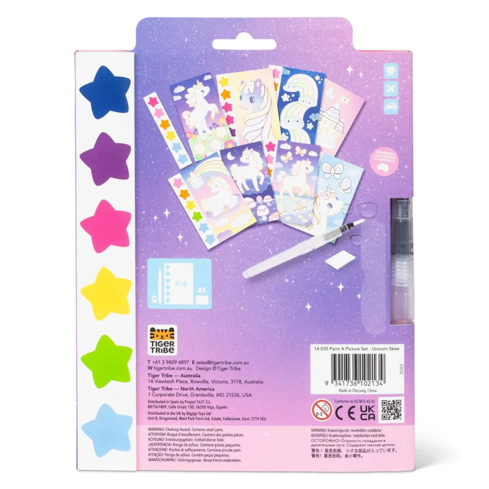 Tiger Tribe Paint-A-Picture Set - Unicorn Skies - Image 9