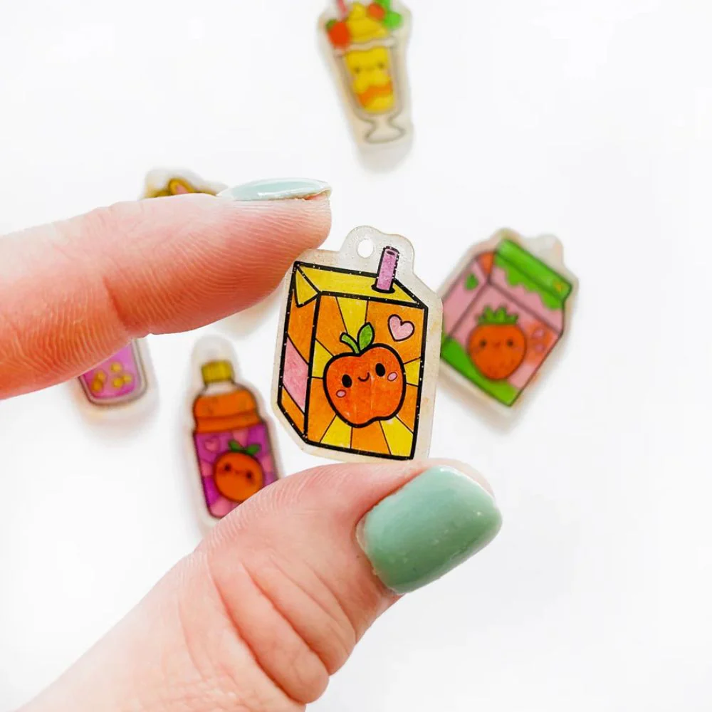 Tiger Tribe Shrinkorama - Charm Bracelet - Kawaii Drinks - Image 5