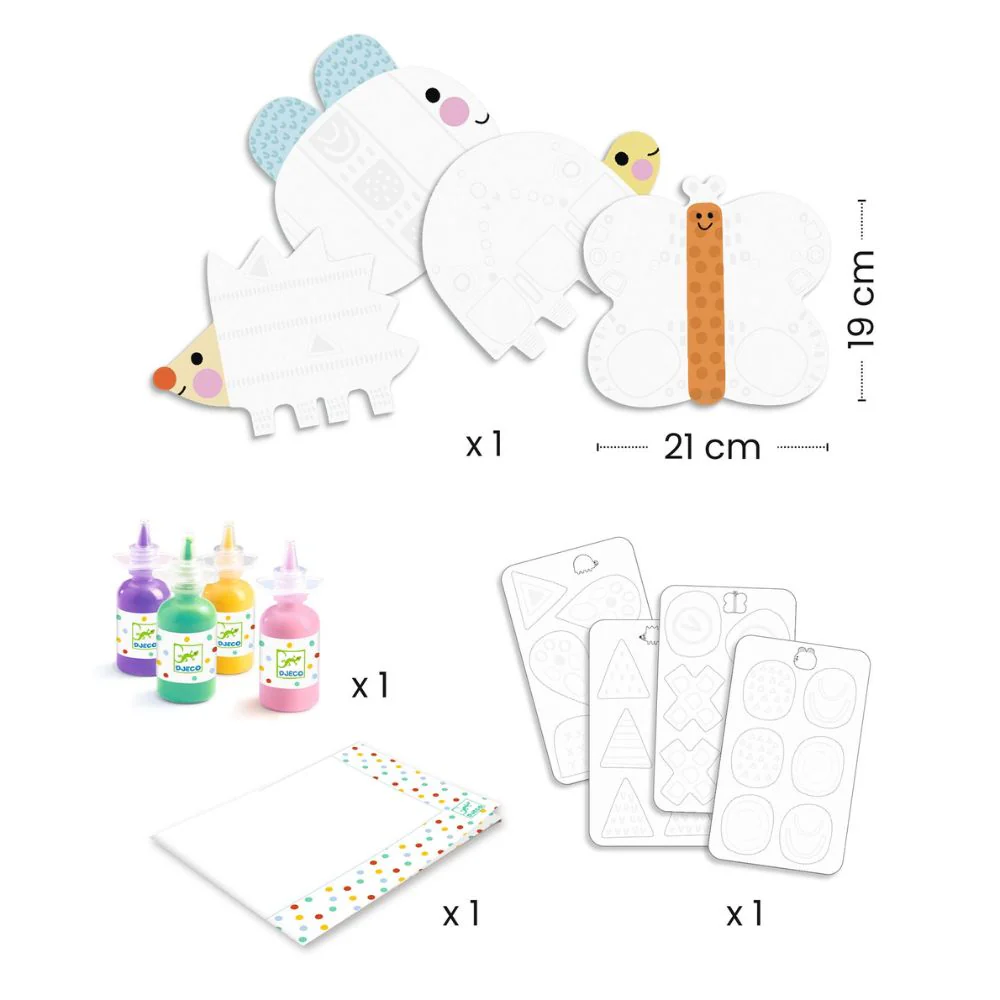 Toddler Crafts Djeco Magic Finger Painting Kit - 18 mths+ - Image 4