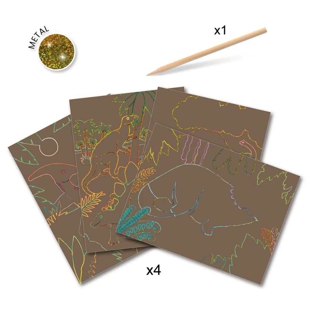 Djeco Scratch Cards - When Dinosaurs Reigned - Image 4