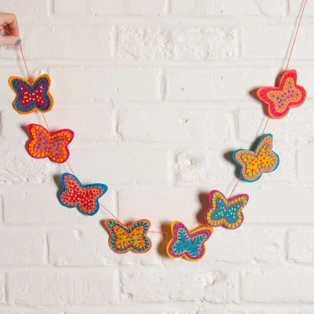 Wool Couture - Butterfly Garland Felt Craft Kit - Image 2
